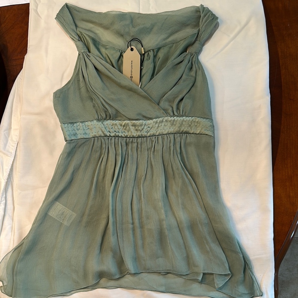 NWT Max Studio Silk Top